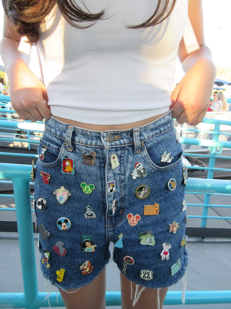 Custom Pin Shorts/Skirt