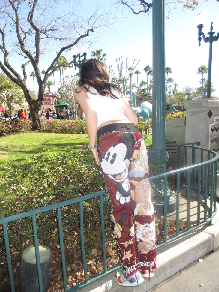 One of a Kind Disney World Parks Tapestry Jeans