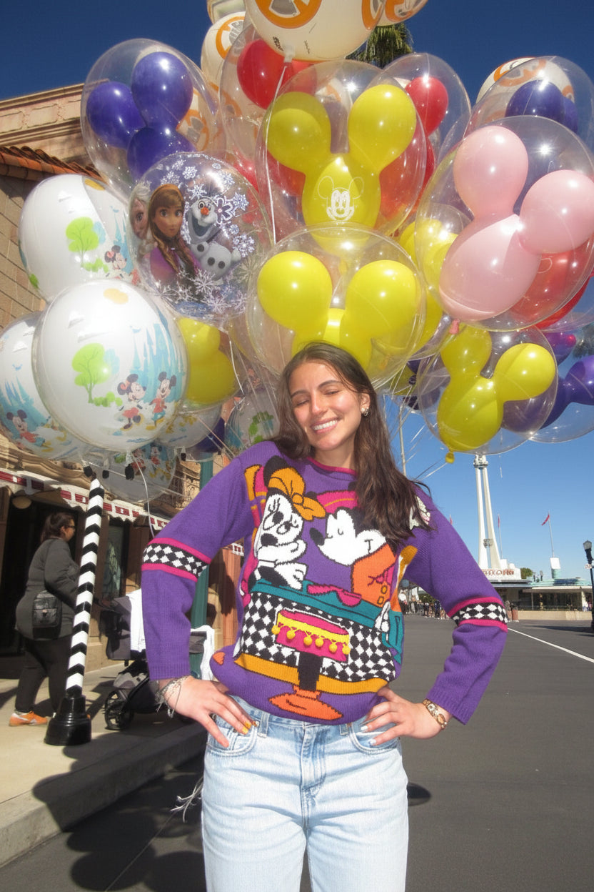 Vintage Mickey and Minnie Ice Cream Sweater
