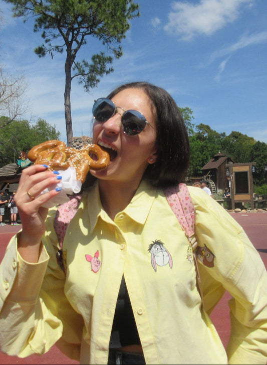 Winnie the Pooh Embroidered Button-up