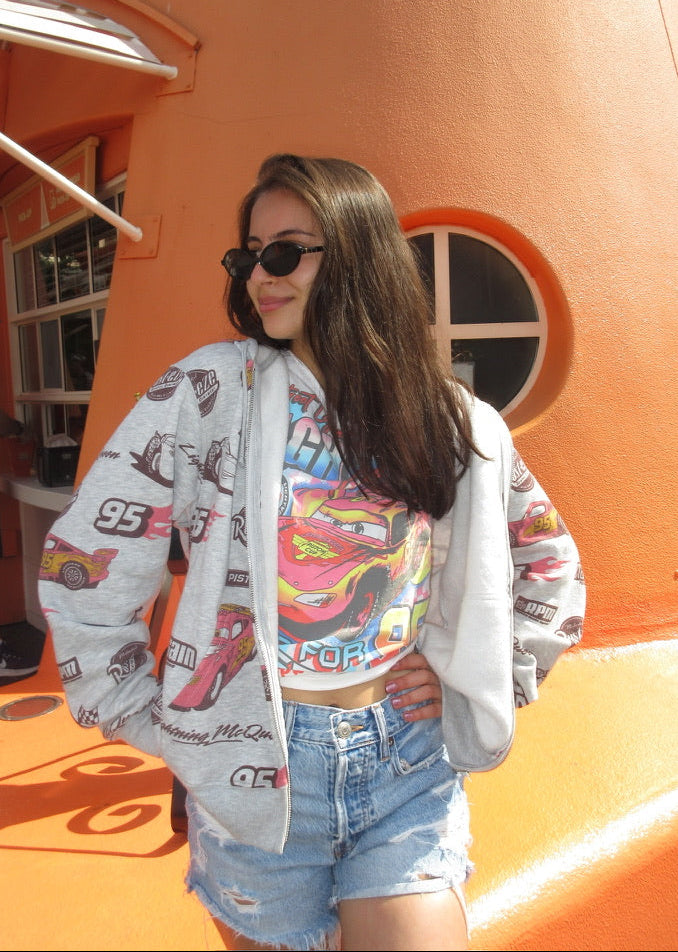 Cars Oversized Zip-up