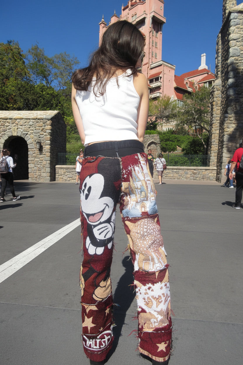 One of a Kind Disney World Parks Tapestry Jeans