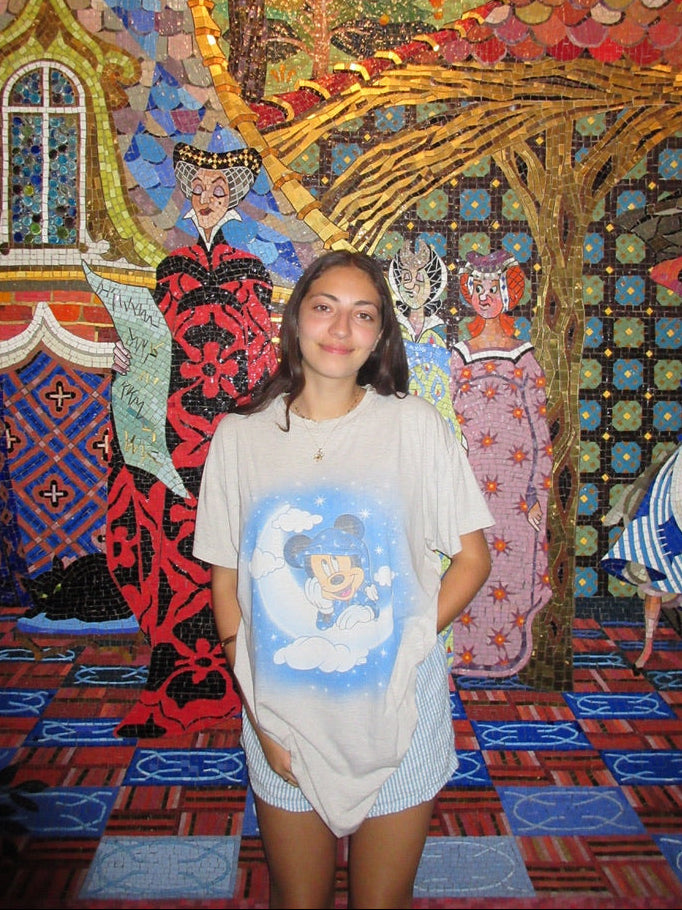 Sleepy Mickey Oversized Tee