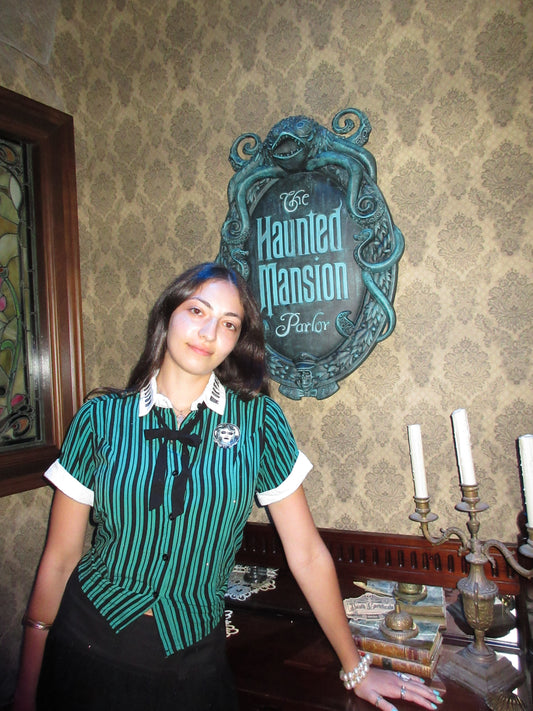 Foolish Mortals Haunted Mansion Collared Shirt