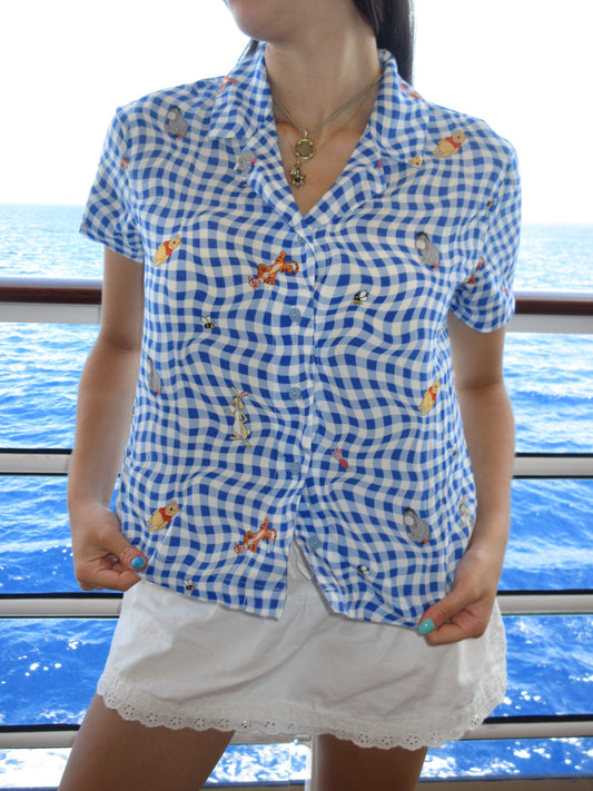 Winnie the Pooh + Friends Gimgham Button-up
