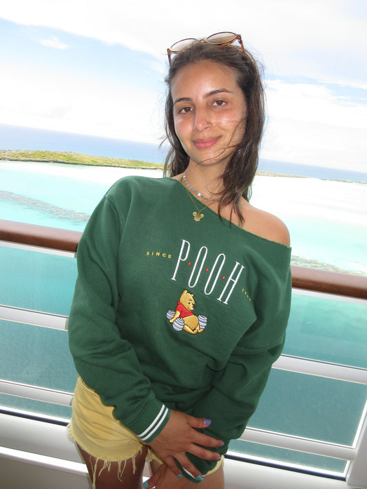 Winnie the Pooh Off-the-Shoulder Sweater