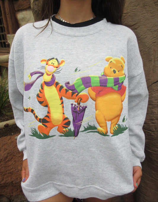Vintage Tigger and Pooh Oversized Crewneck